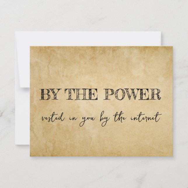 Humourous Officiant Proposal: Unique 'Marry Us'  Invitation (Front)