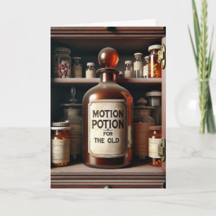 Humourous Old Age Potion Medicine Bottle Card