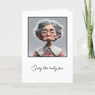 Humourous Old Lady Getting Old Birthday Card