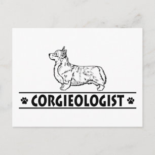 Humourous Pembroke Welsh Corgie Postcard