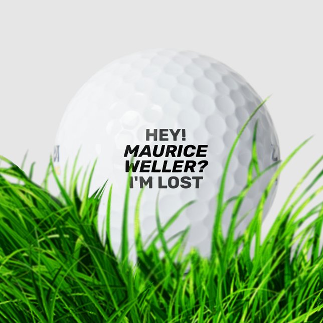 Humourous Personalized Golfer Name Funny Lost-Ball Golf Balls (Creator Uploaded)