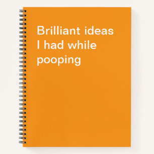 Humourous Personalized Office Notepad Gift Notebook