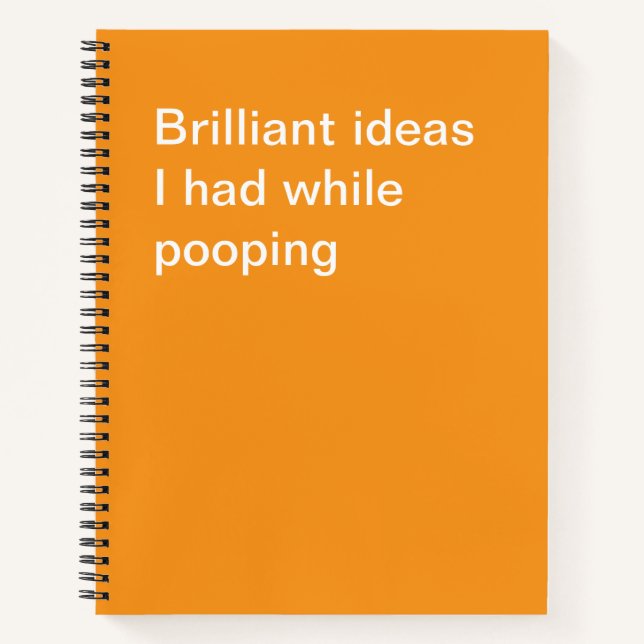 Humourous Personalized Office Notepad Gift Notebook (Front)