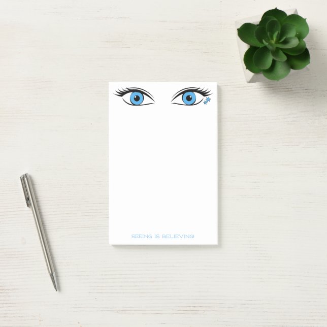 Humourous Piercing Blue Eyes for Mom's Reminders Post-it Notes (Office)