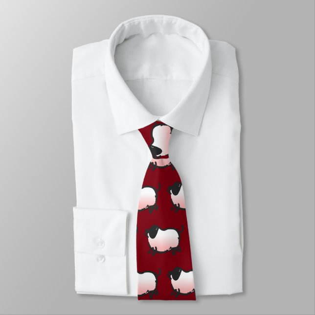 Humourous Pig Year Birthday Choose Colour 4 Tie (Tied)