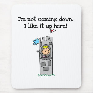 Humourous Princess in Tower Mouse Pad