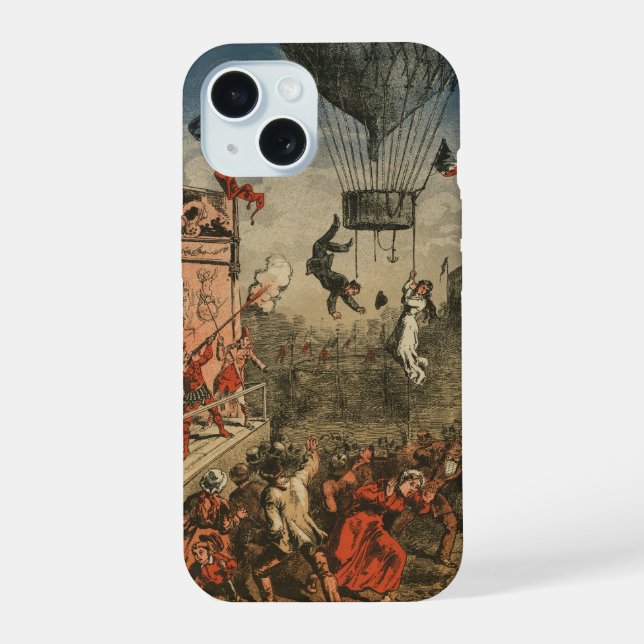 Humourous Print Of A Theatrical Performer iPhone 15 Case (Back)