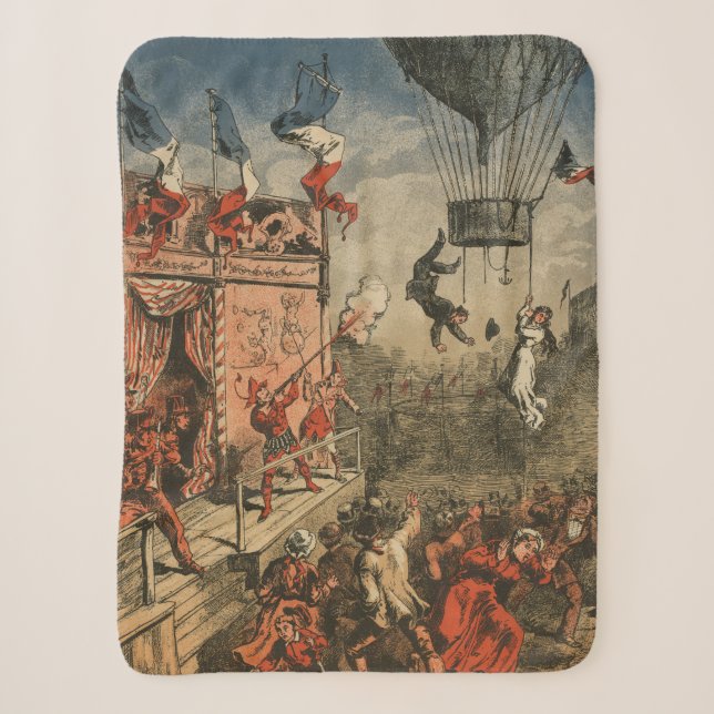 Humourous Print Of A Theatrical Performer Sherpa Blanket (Front)