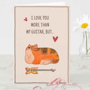 Humourous Quote I Love You Funny Cat Valentines Da Card