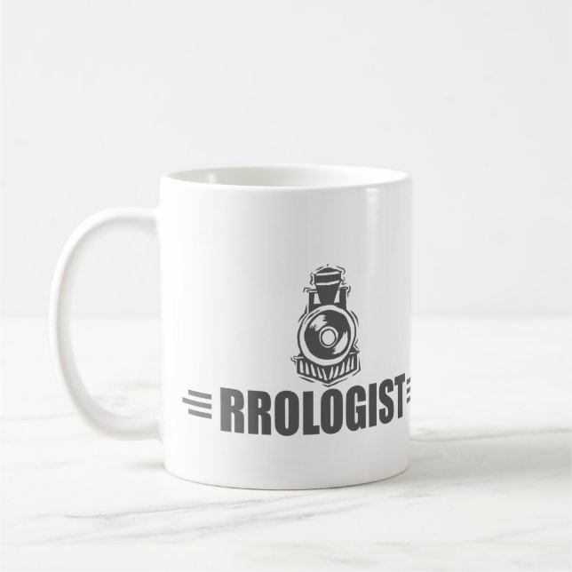 Humourous Railroad Coffee Mug (Left)