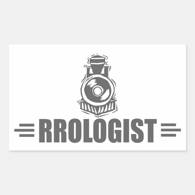 Humourous Railroad Sticker (Front)