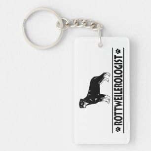 Humourous Rottweiler Keychain