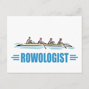 Humourous Rowing Postcard