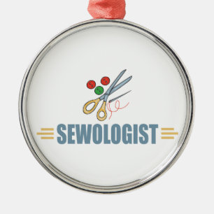 Humourous Sewing Metal Ornament