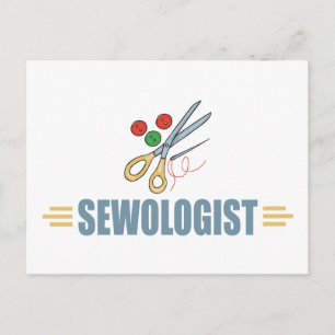 Humourous Sewing Postcard