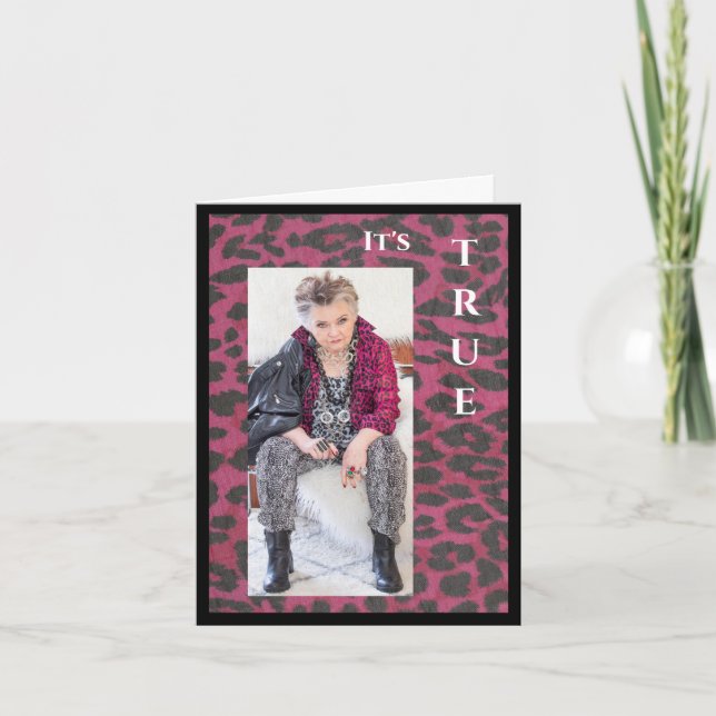 Humourous She DID it Card (Front)