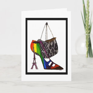 Humourous Shoe and Purses Birthday Card