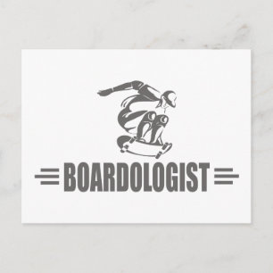 Humourous Skateboarding Postcard