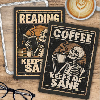 Humourous Skeleton Double Sided Kindle Insert Card