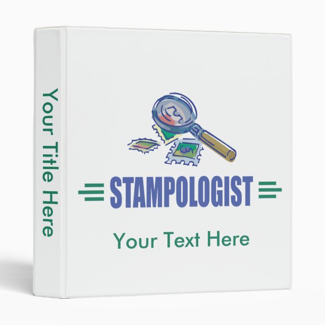 Humourous Stamp Collecting Binder (Front/Spine)