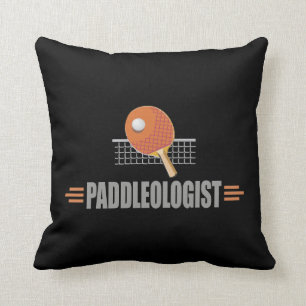 Humourous Table Tennis Throw Pillow