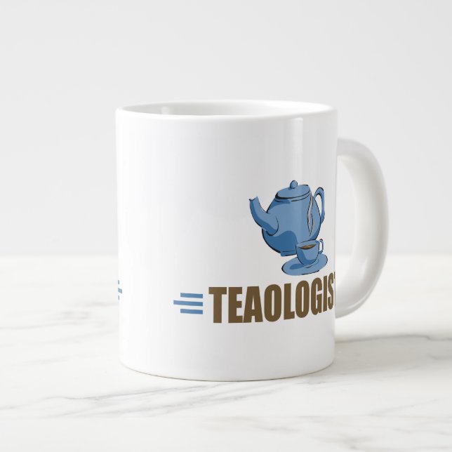 Humourous Tea Large Coffee Mug (Front Right)