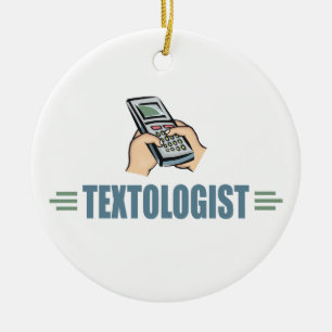 Humourous Texting Ceramic Ornament