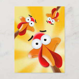 Humourous Thanksgiving, Happy Turkey Day Holiday Postcard