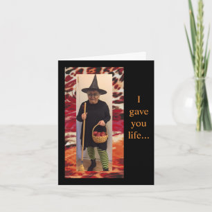 Humourous Thought for Halloween Card