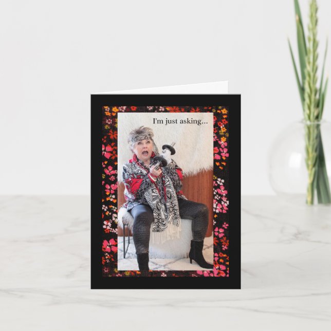 Humourous thought when cookie falls on the floor card (Front)