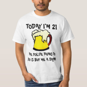Humourous Today is My Birthday Beer Mug T-Shirt
