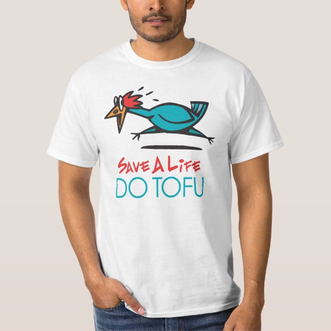 Humourous Tofu Design T-Shirt (Front)