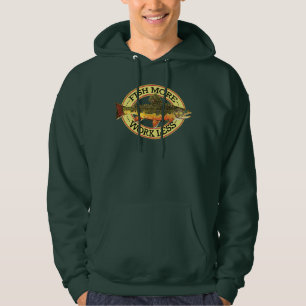 Humourous Trout Fisherman's Hoodie