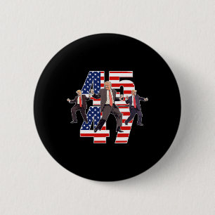 Humourous Trump Funny Victory Dance Trump Dancing 2 Inch Round Button