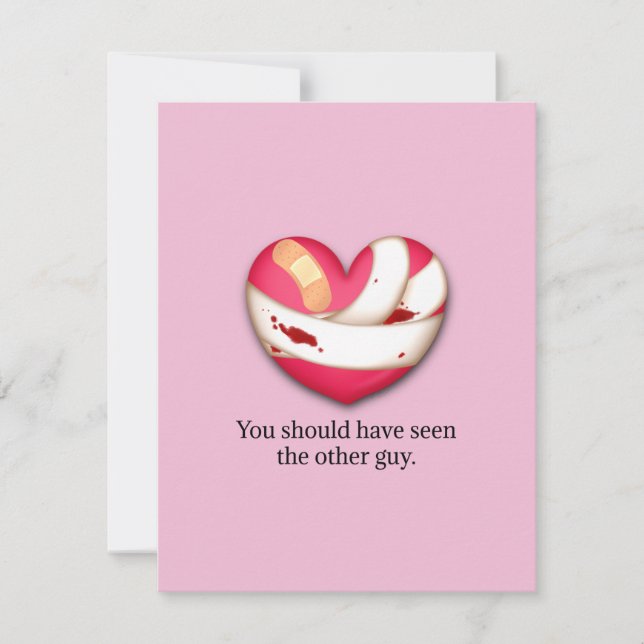 Humourous Valentine Breakup Divorce Personalized Card (Front)