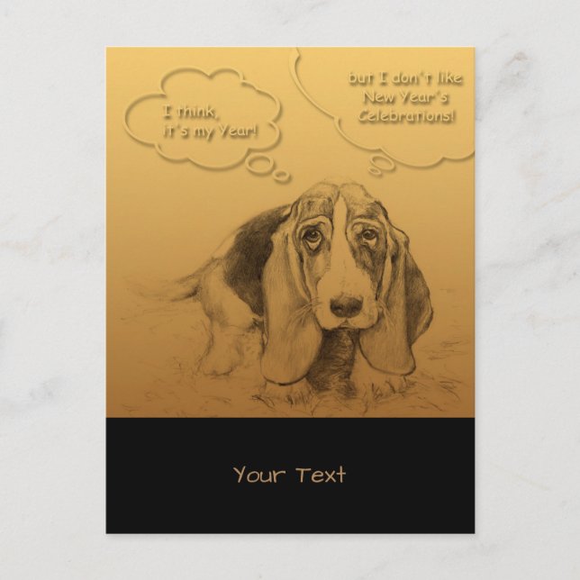 Humourous Vietnamese Chinese Dog Year V Postcard (Front)