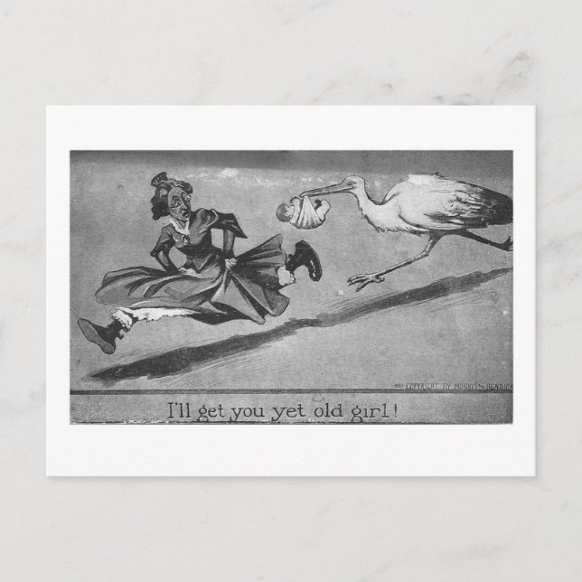 Humourous Vintage Postcard Baby (Front)