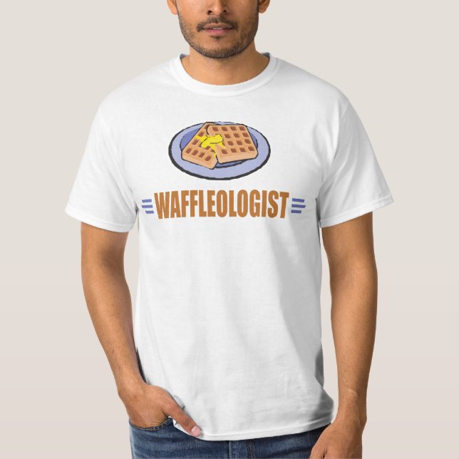 Humourous Waffle Chef T-Shirt (Front)