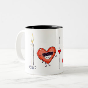 Humourous Wedding Vibes Design Two-Tone Coffee Mug