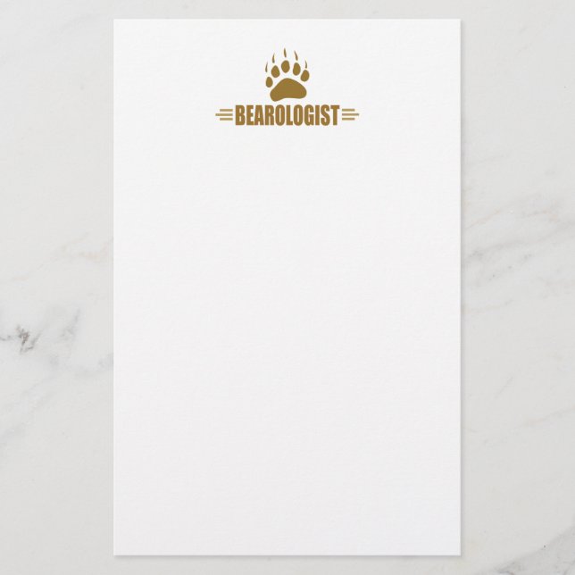 Humourous Wild Bears Stationery (Front)