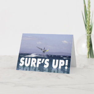 Humourous Windsurfer Birthday for Him Card