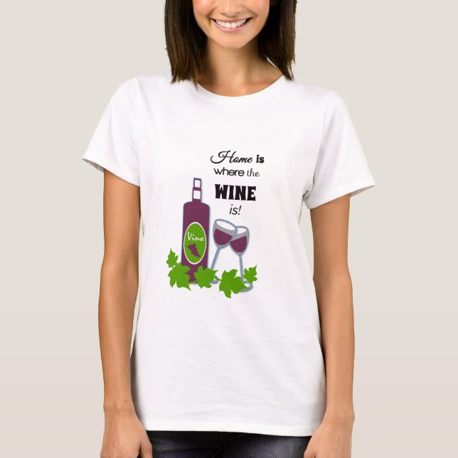 Humourous Wine Quote Wine Design Women's T Shirt (Front)