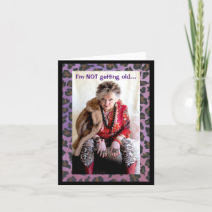 Humourous with a getting old solution card