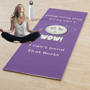 Humourous WOW Moonface Yoga Mat
