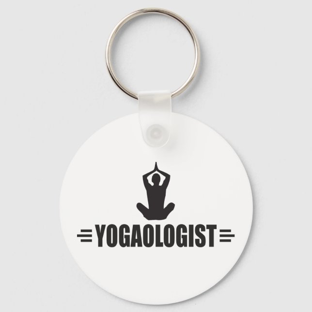 Humourous Yoga Keychain (Front)