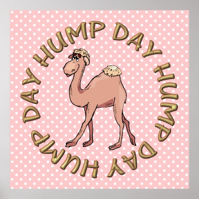 Hump Day Camel Art Poster (Front)