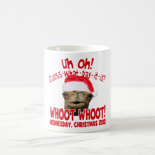 Hump Day Camel Christmas 2013 Coffee Mug (Center)