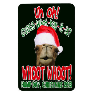 Hump Day Camel Christmas 2013 Flexi Fridge Magnet