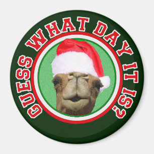 Hump Day Camel Guess What Day It Is Christmas Magnet