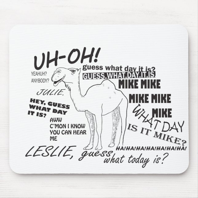 HUMP DAY CAMEL MOUSE PAD (Front)